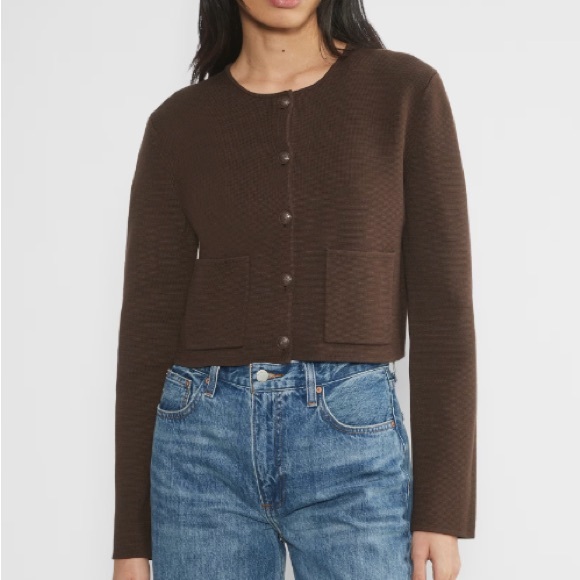 Babaton Notable Cardigan Brown - Picture 1 of 7